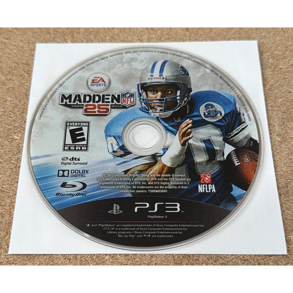 DISC ONLY Madden NFL 1989- 2014 PS3